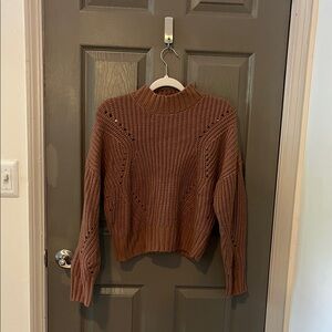 Warm Brown Turtleneck Sweater
